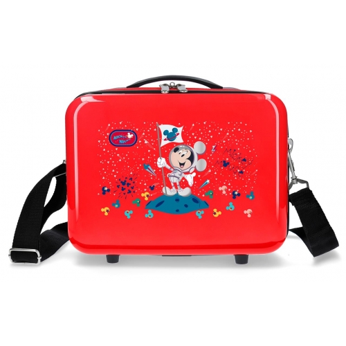Neceser ABS Adaptable Mickey on the Moon Rojo