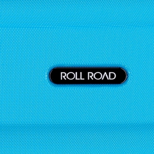 Maleta Grande Rígida 75cm Roll Road Flex Azul Claro