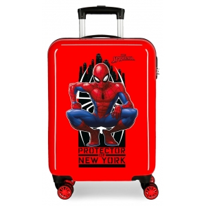 Maleta de cabina rígida Spiderman Geo roja