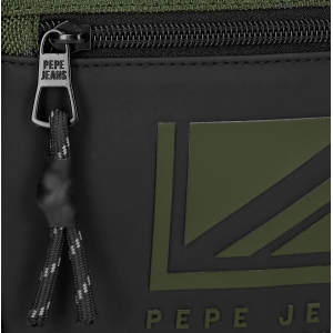 Bandolera Pepe Jeans Bromley verde porta Tablet dos compartimentos
