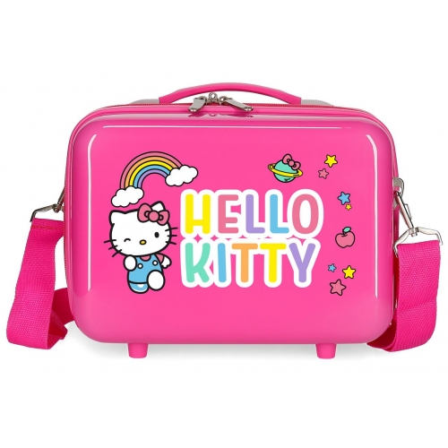 Neceser ABS HELLO KITTY You are Cute adaptable a trolley Blanco