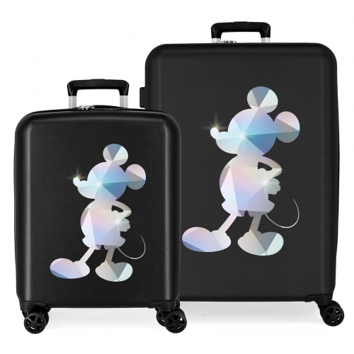 Juego de maletas rígidas Disney 100 Mickey Silver 55 - 70 cm