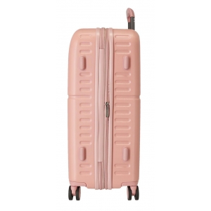 Juego de maletas Pepe Jeans Carina rosa claro rígidas 55-70cm