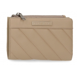 Cartera con tarjetero Pepe Jeans Kylie Taupe