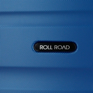 Maleta Mediana Rígida 65cm Roll Road Flex Azul