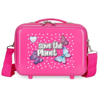 Neceser ABS Movom Save the Planet Fucsia
