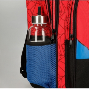 Mochila 40cm Spiderman Protector Dos Compartimentos con carro