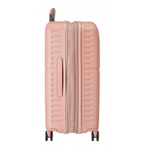 Juego de maletas Pepe Jeans Chest rosa claro  rígidas 55-70cm