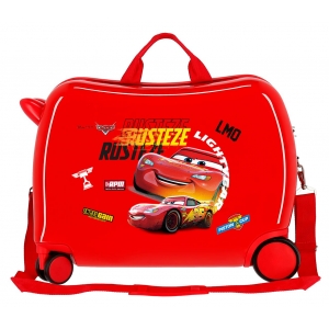 Maleta Infantil Cars Rusteze Lightyear 2 ruedas multidireccionales Rojo