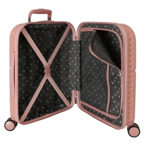 Juego de maletas Pepe Jeans Chest rosa claro  rígidas 55-70cm