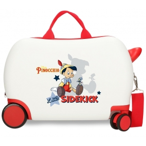Maleta infantil 2 ruedas multidireccionales Pinocchio & Litle Sidekick