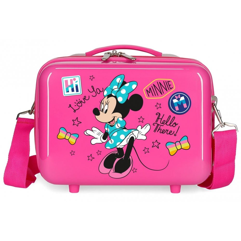 Neceser ABS Enjoy Minnie Hi love  Adaptable Fucsia