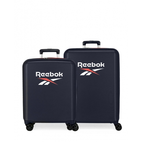 Juego de maletas Reebok Roxbury azul marino rígidas 55-70cm