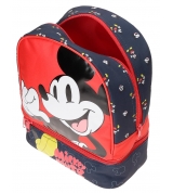 Mochila Mickey Mouse Fashion 28cm con porta merienda0