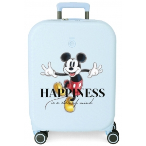 Maleta de cabina Disney 100 Happiness con explandible 55 cm Turquesa
