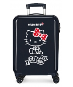Maleta de cabina Girl Gang Hello Kitty rígida 55cm Azul Marino