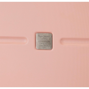 Maleta de cabina Pepe Jeans Carina rosa claro expandible rígida 55cm