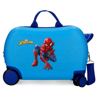 Maleta infantil 2 ruedas multidireccionales Spiderman Vigilant