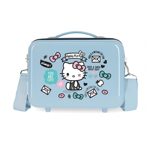 Neceser ABS HELLO KITTY You are Cute adaptable a trolley Fucsia