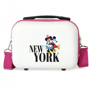 Neceser ABS Disney Trip to New York adaptable blanco