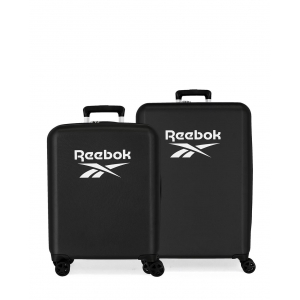 Juego de maletas Reebok Roxbury negro rígidas 55-70cm