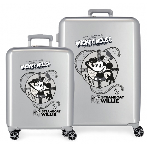 Juego de maletas rígidas Disney 100 Mickey steamboad 55 -70 cm