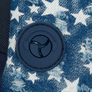Mochila Pepe Jeans Denim Star Azul  dos compartimentos con carro