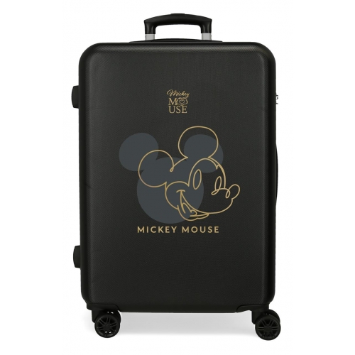 Maleta mediana Mickey Outline 65 cm negro