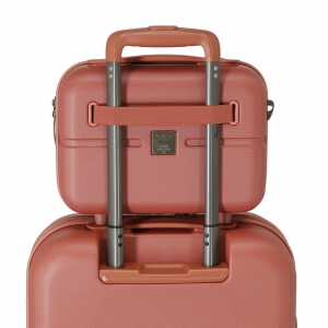 Neceser ABS adaptable a trolley Pepe Jeans Laila terracota