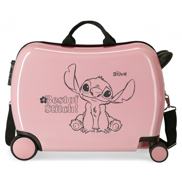Disney Stitch - Maleta de mano para niños, bolsa de cabina con ruedas,  bolsa de equipaje para niñas y niños, bolsa de viaje de Minnie Mouse con  ruedas