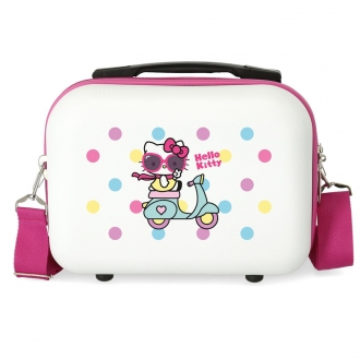 Neceser ABS Girl Gang Hello Kitty adaptable a trolley Rosa