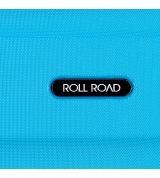 Maleta Mediana Rígida 65cm Roll Road Flex Azul Claro0