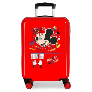 Maleta de cabina rígida Mickey colour Mayhem rojo