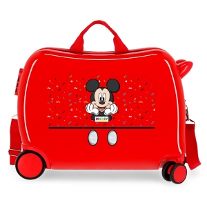 Maleta Infantil Mickey It´s a Mickey Thing 2 ruedas multidireccionales Rojo