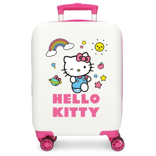Maleta de cabina Hello Kitty You are cute rígida 50 cm blanco
