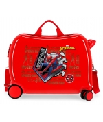 Maleta Infantil Spiderman Great Power 2 ruedas multidireccionales Rojo